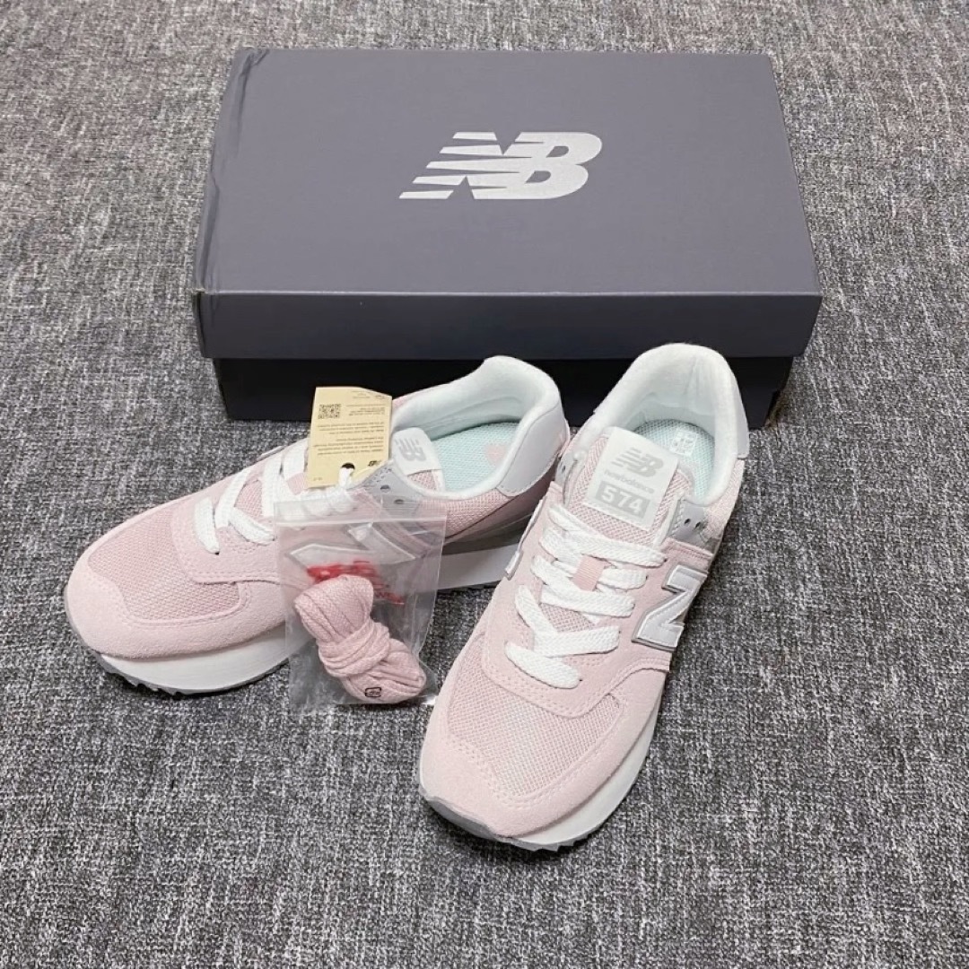 New Balance(ニューバランス)の【タグ付き新品 24cm】Newbalance 574 厚底スニーカー レディースの靴/シューズ(スニーカー)の商品写真