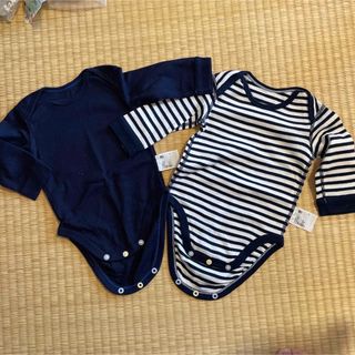 ユニクロ(UNIQLO)のロンパース 2枚組 ユニクロ 70(ロンパース)