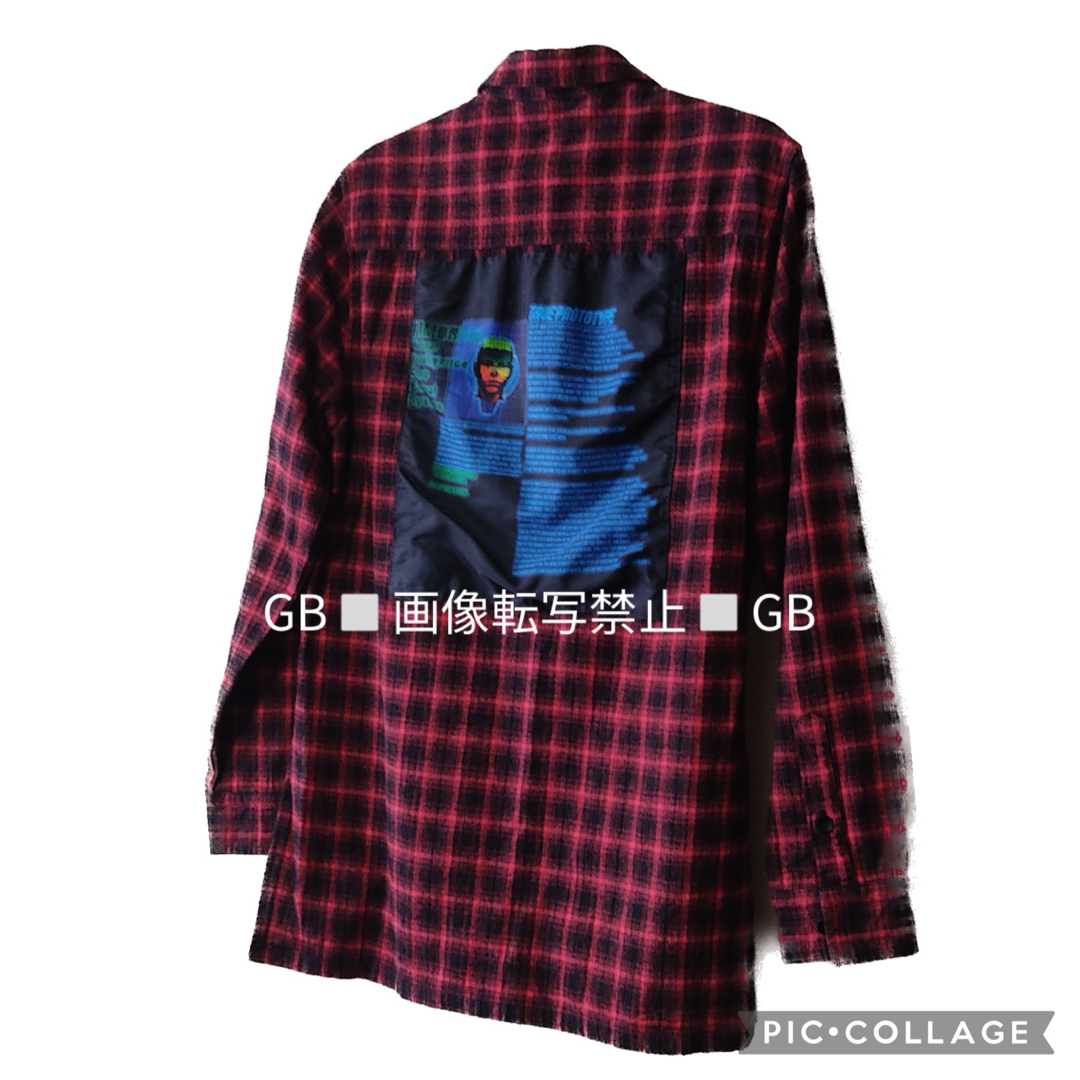 Lazy Tokyo レイジー　ロングシャツ　チェック　M メンズのトップス(シャツ)の商品写真