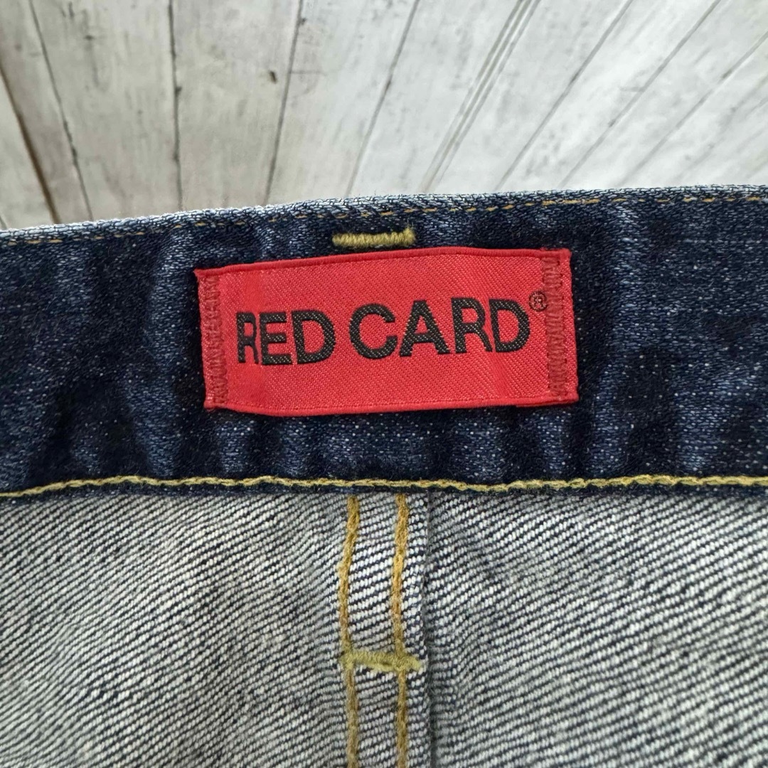 美品！RED CARD ダメージ加工ストレッチデニム！32 日本製！