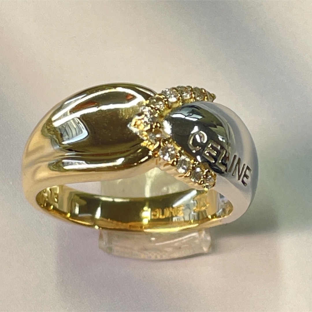 CELINE セリーヌ　750/pt900 ダイヤモンドリング