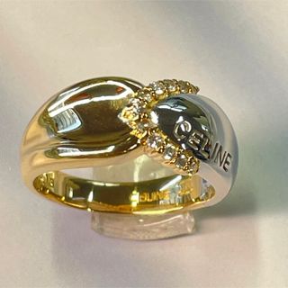 セリーヌ　750  pt900 ダイヤ0.16 ct リング