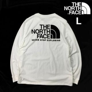 ザノースフェイス(THE NORTH FACE)のノースフェイス 長袖 Tシャツ US限定 ハーフドームロゴ(L)白 180902(Tシャツ/カットソー(七分/長袖))