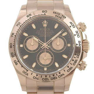 ロレックス(ROLEX)の【ROLEX】ロレックス デイトナ コスモグラフ 116505 K18ゴールド×エバーローズゴールド 自動巻き アナログ表示 メンズ 黒文字盤 腕時計(腕時計(アナログ))