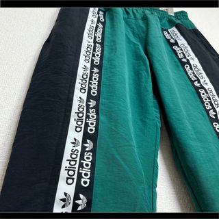 adidas アディダス トラックパンツ ブランドロゴ グリーン スポーツウェア