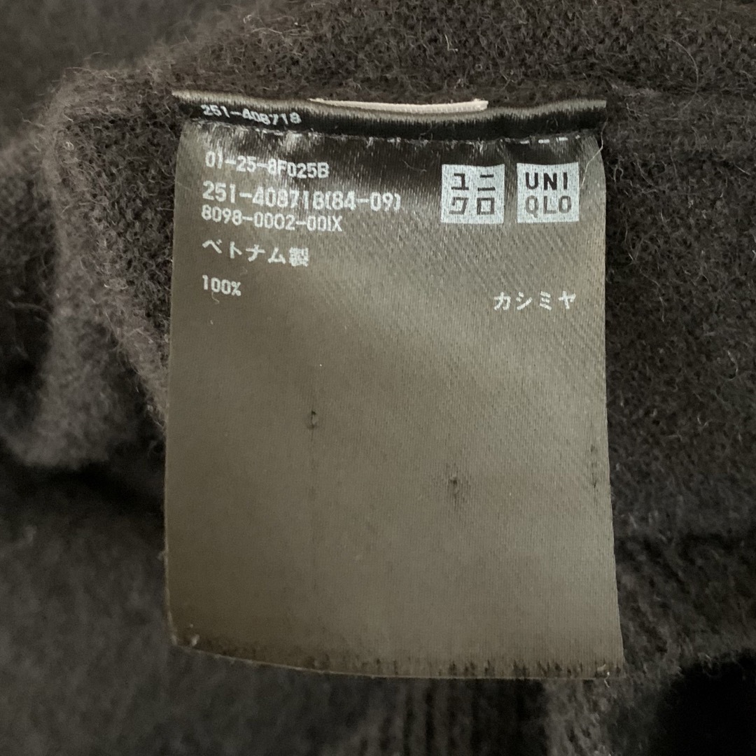 UNIQLO(ユニクロ)の【ユニクロ】カシミヤ黒タートルネックセーター レディースのトップス(ニット/セーター)の商品写真