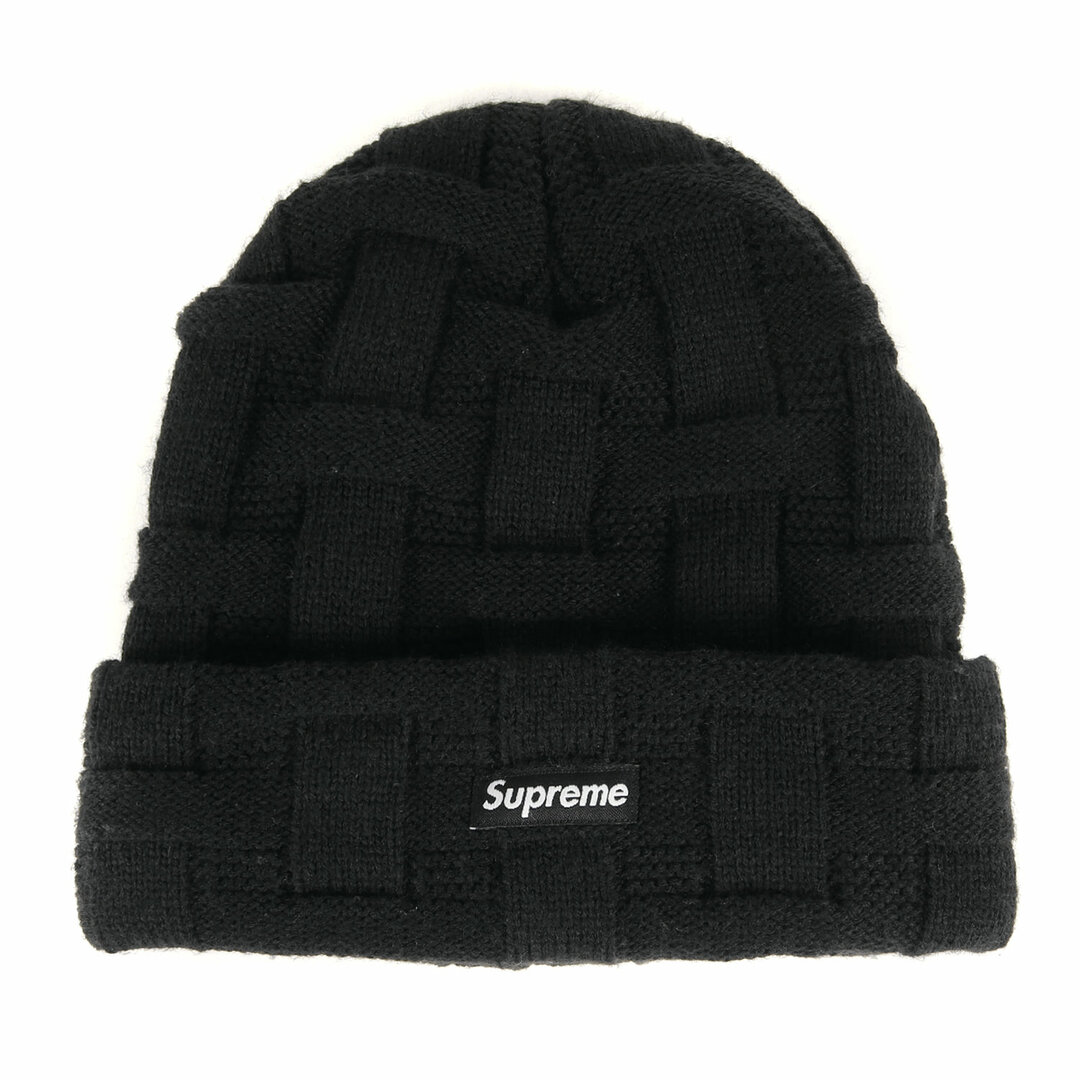 Supreme シュプリーム ビーニー 19AW バスケットウィーブ ニット ビーニー Basket Weave Beanie ブラック 黒 帽子 ニット帽 【メンズ】