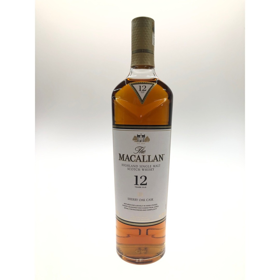 〇〇 マッカラン THE MACALLAN ウイスキー SHERRY OAK CASK 700ml 40度 12年 未開栓