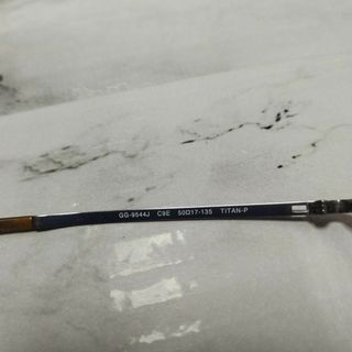 1954超美品 グッチ メガネ 眼鏡 度強 9544 Gロゴ ハーフリム 軽め