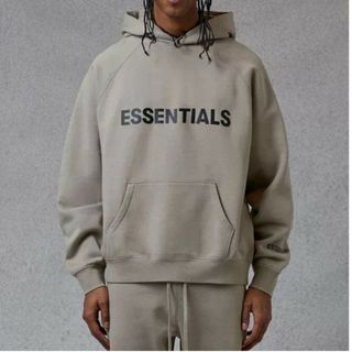 FEAR OF GOD FOG ESSENTIALS パーカー チャコール　XL