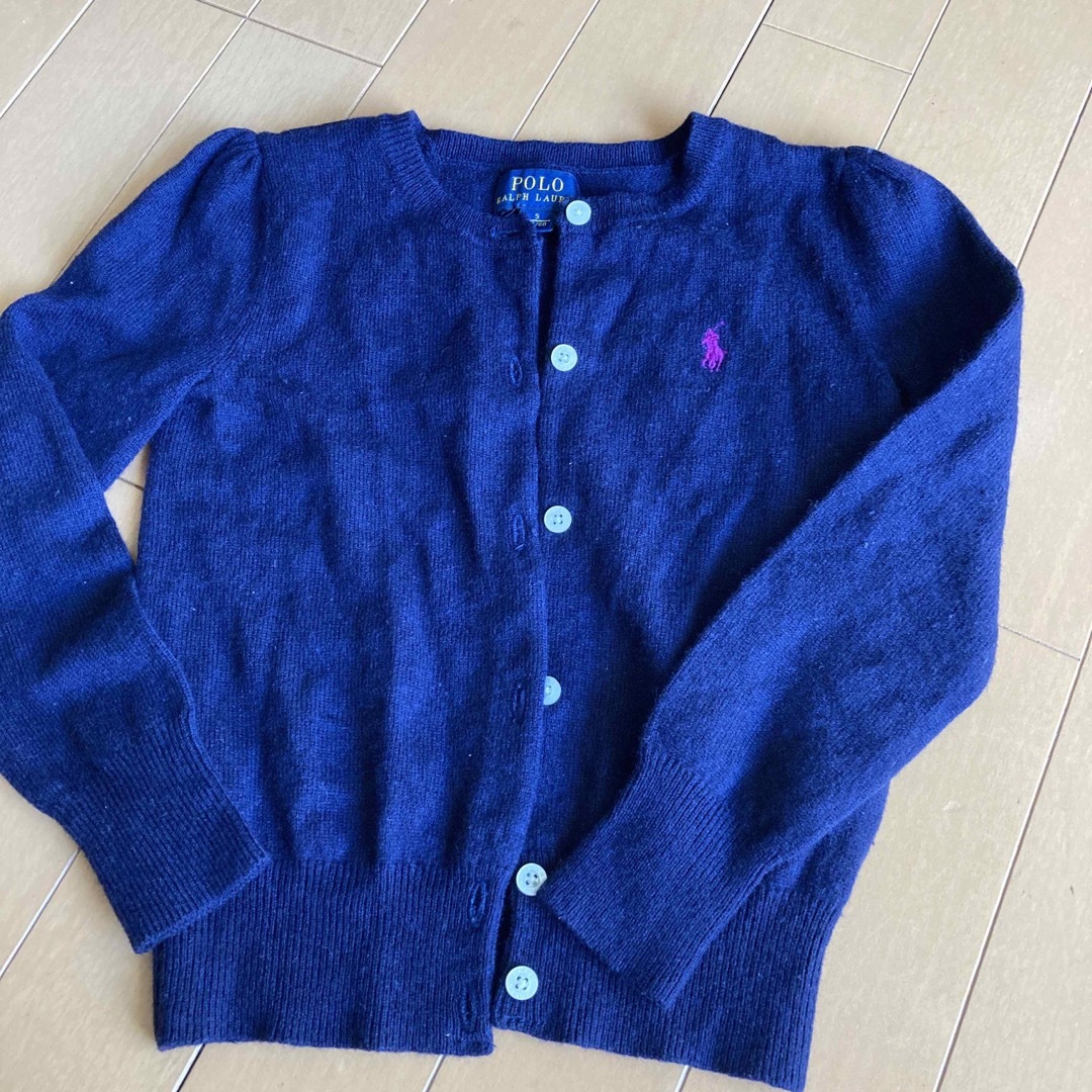 POLO RALPH LAUREN(ポロラルフローレン)の難あり115センチラルフカーディガン キッズ/ベビー/マタニティのキッズ服女の子用(90cm~)(カーディガン)の商品写真