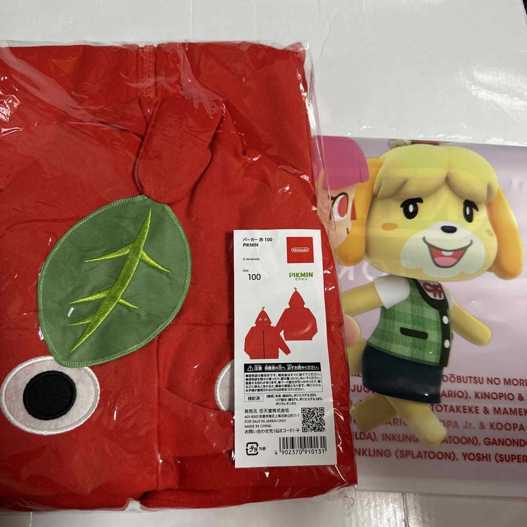 まとめ買い】 ニンテンドーストア ピクミン パーカー 130センチ 赤