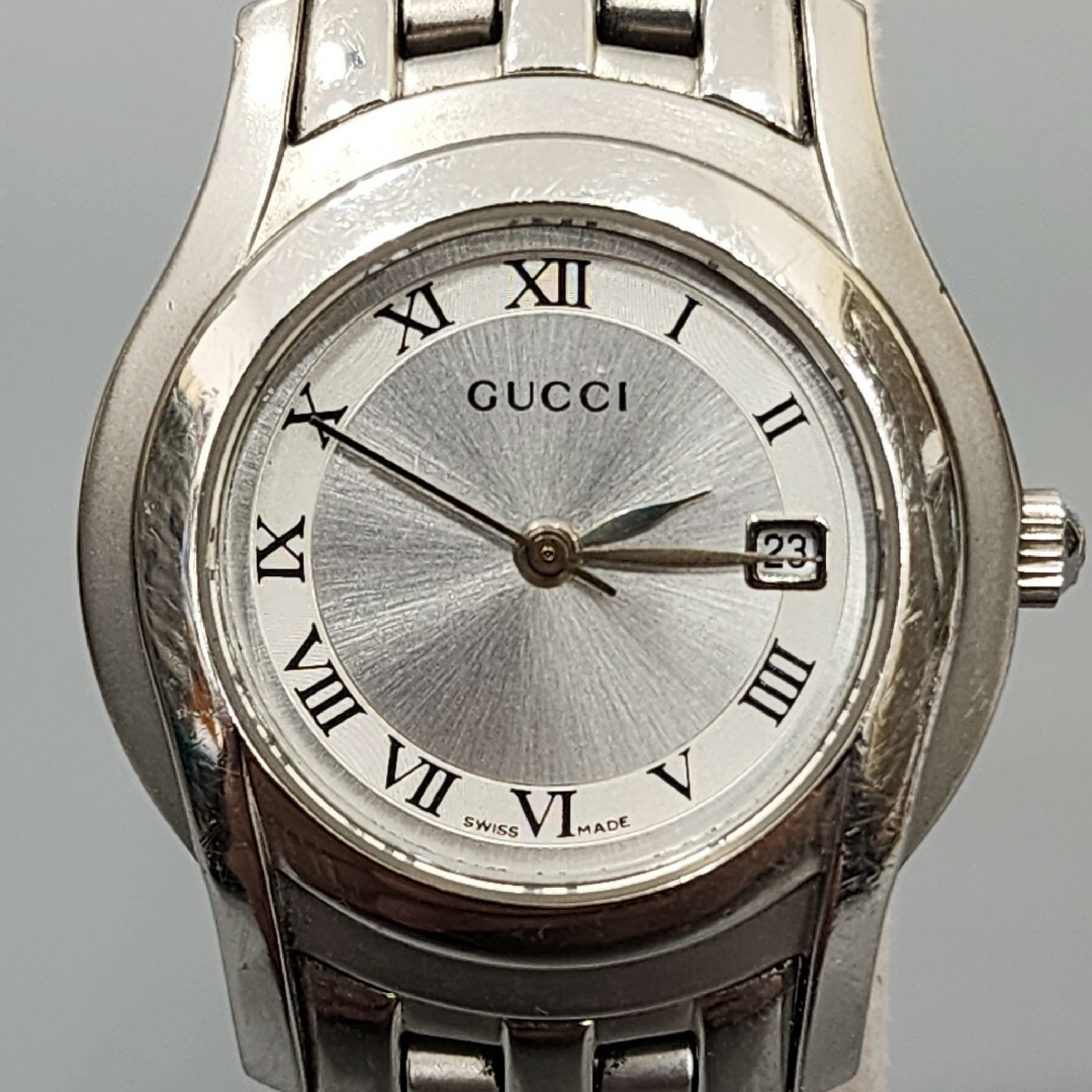GUCCI】 グッチ 腕時計 5500L クォーツ 稼働品-