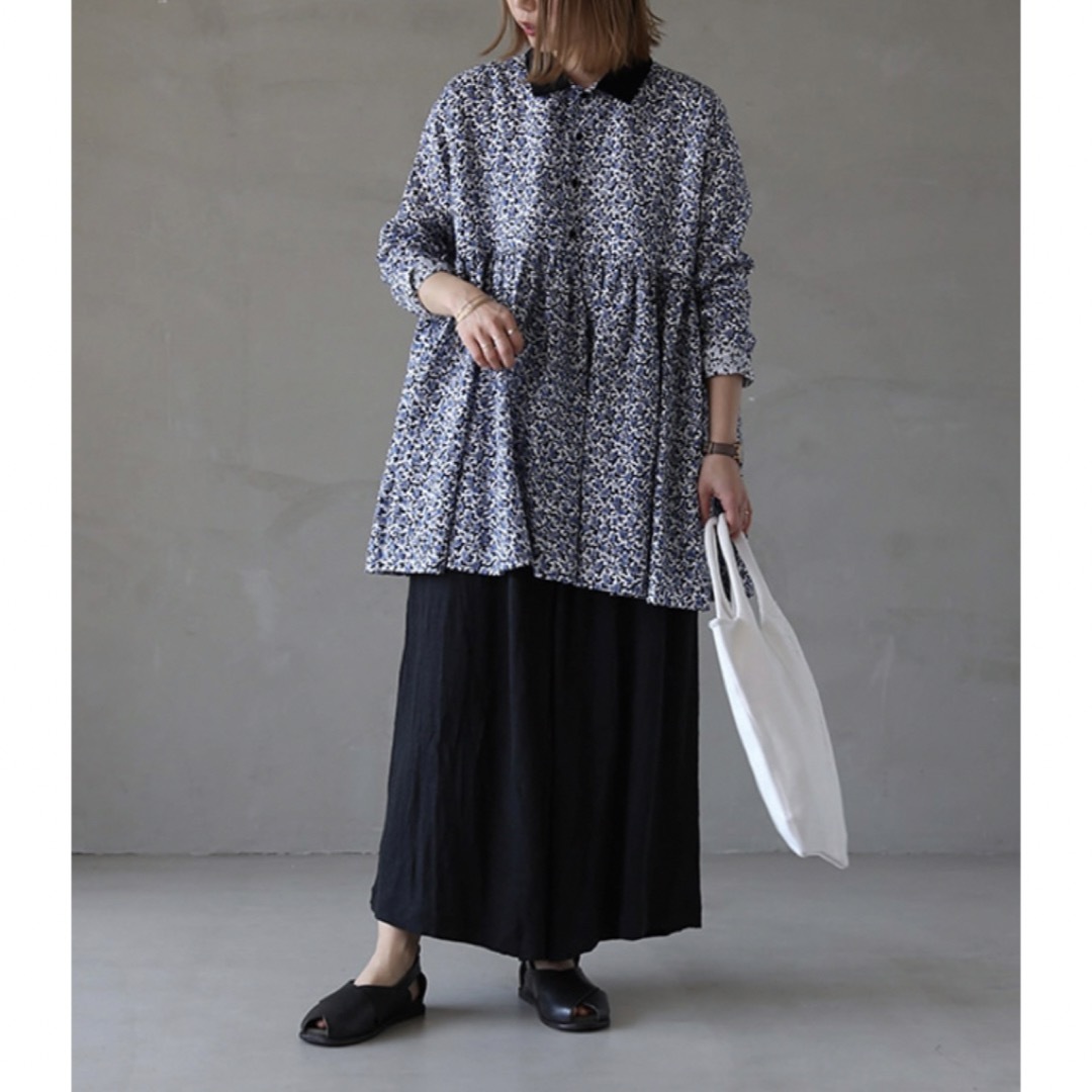 R&D.M.Co-/OLDMANS TAILOR ウエストギャザーブラウス R&D.M.Co-/OLDMANS TAILOR ウエストギャザーブラウス