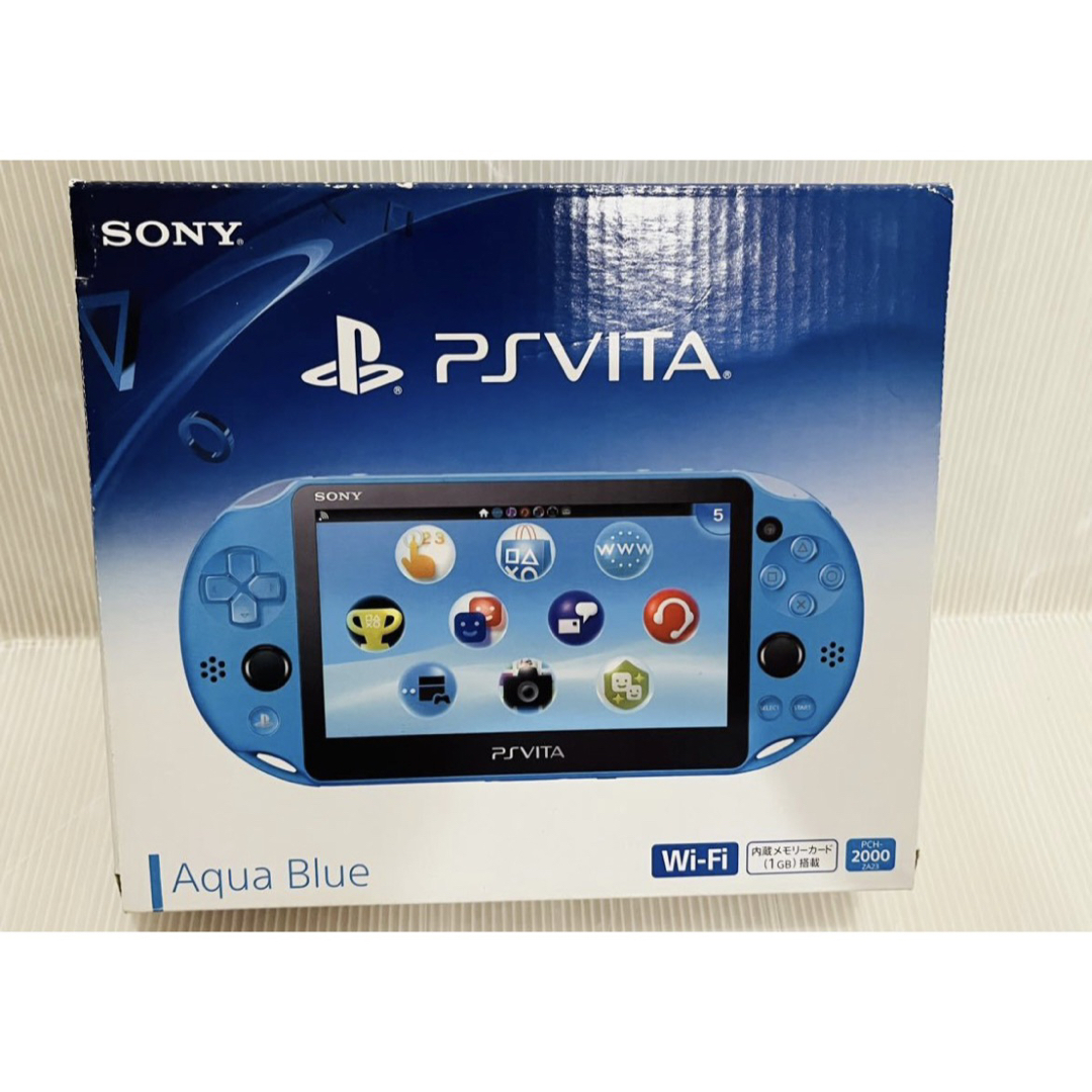 PlayStation Vita(プレイステーションヴィータ)の新品同様 ほぼ未使用　PS vita  PCH-2000  アクアブルー  エンタメ/ホビーのゲームソフト/ゲーム機本体(携帯用ゲーム機本体)の商品写真