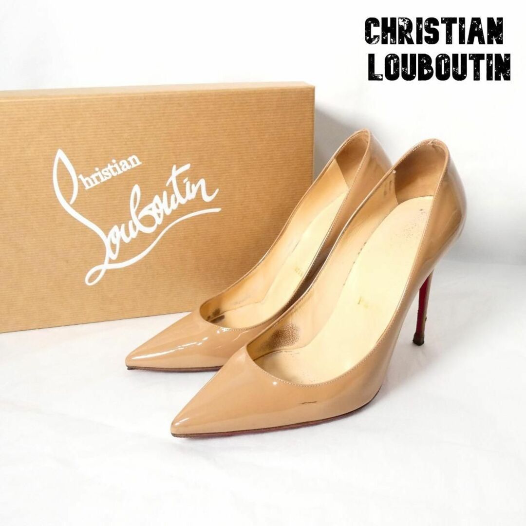 Christian Louboutin - 良品 クリスチャンルブタン エナメル ポイン