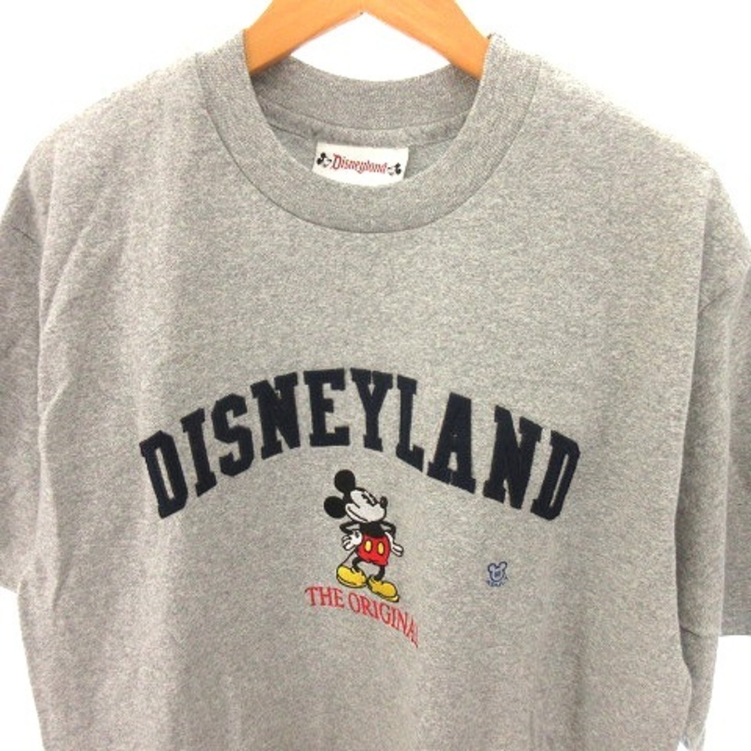 Disney(ディズニー)のディズニー Tシャツ 半袖 オーバーサイズ 刺繍 コットン グレー M メンズのトップス(Tシャツ/カットソー(半袖/袖なし))の商品写真