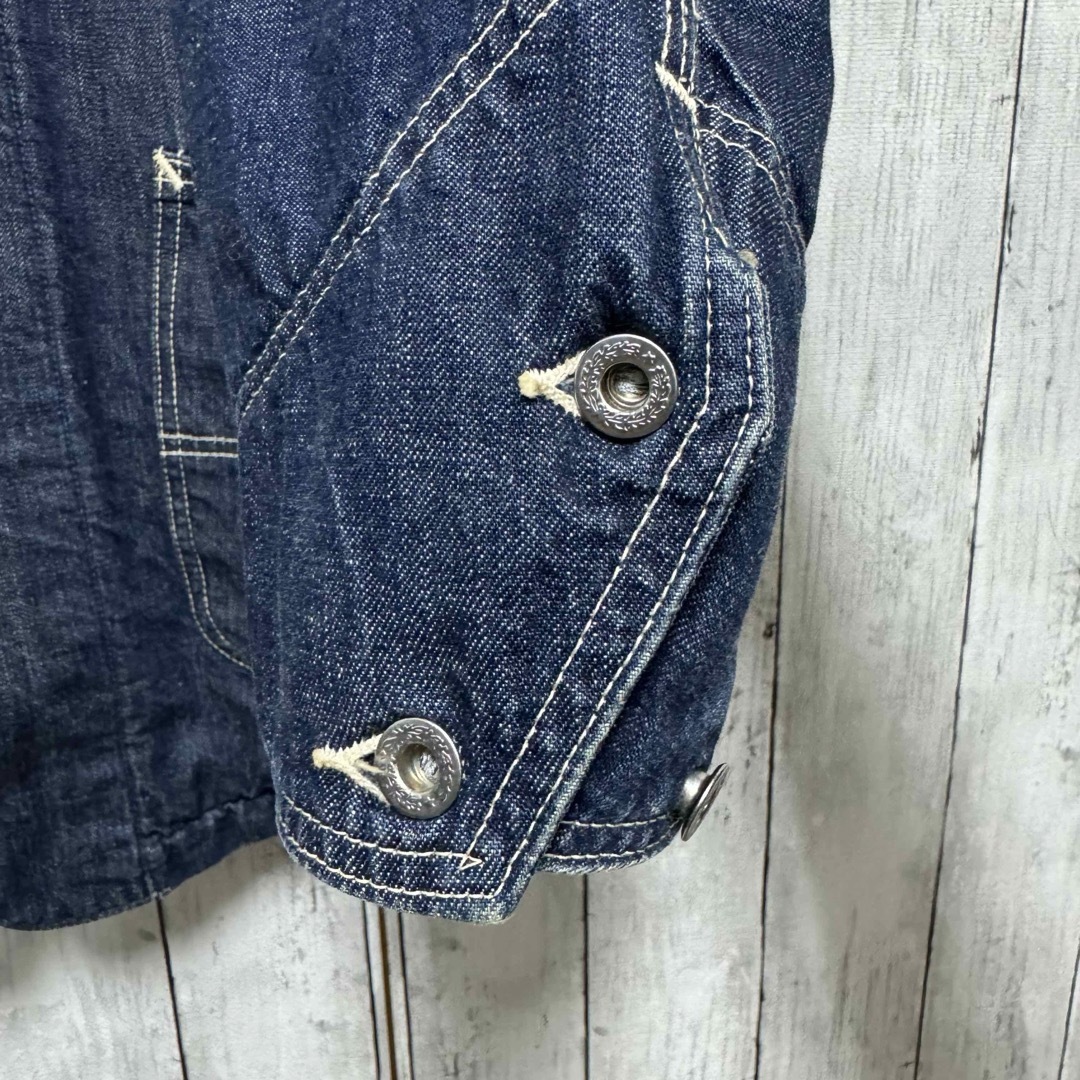 希少!warehouse ヴィンテージデニムカバーオール!裏ブランケット!日本製