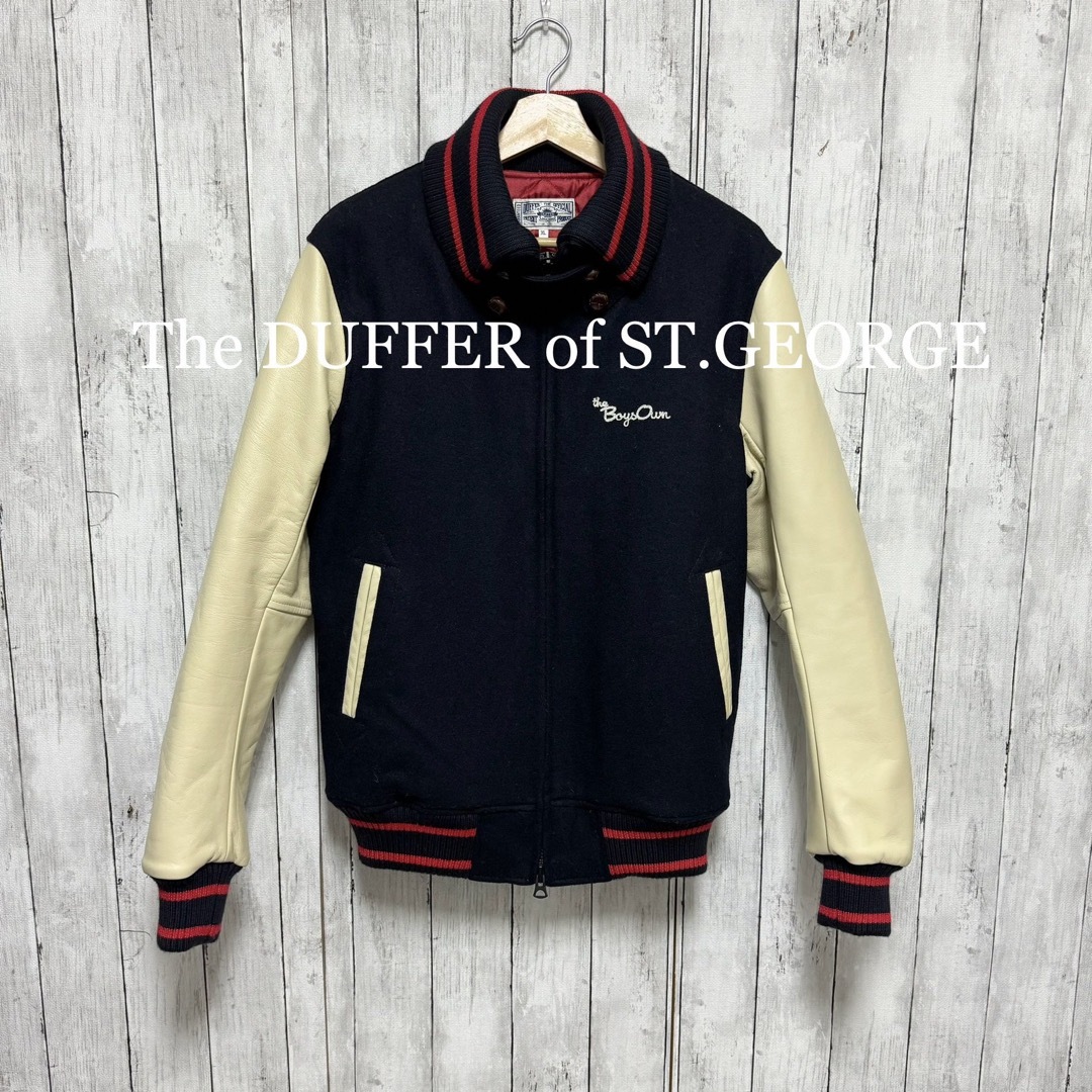 美品！The DUFFER of ST.GEORGE 袖羊革スタジャン！