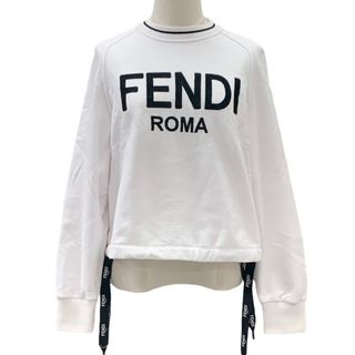 フェンディ FENDI 【大人もOK】キッズ スウェット FENDI ROMA ロゴプリント クルーネック トレーナー JUH051 5V0 F0GME