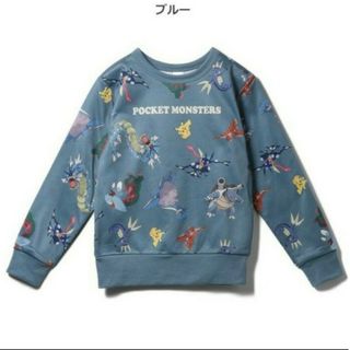 ポケモン(ポケモン)のポケモン　インクジェットトレーナー　子供服　キッズ　スムース生地　裏起毛(Tシャツ/カットソー)