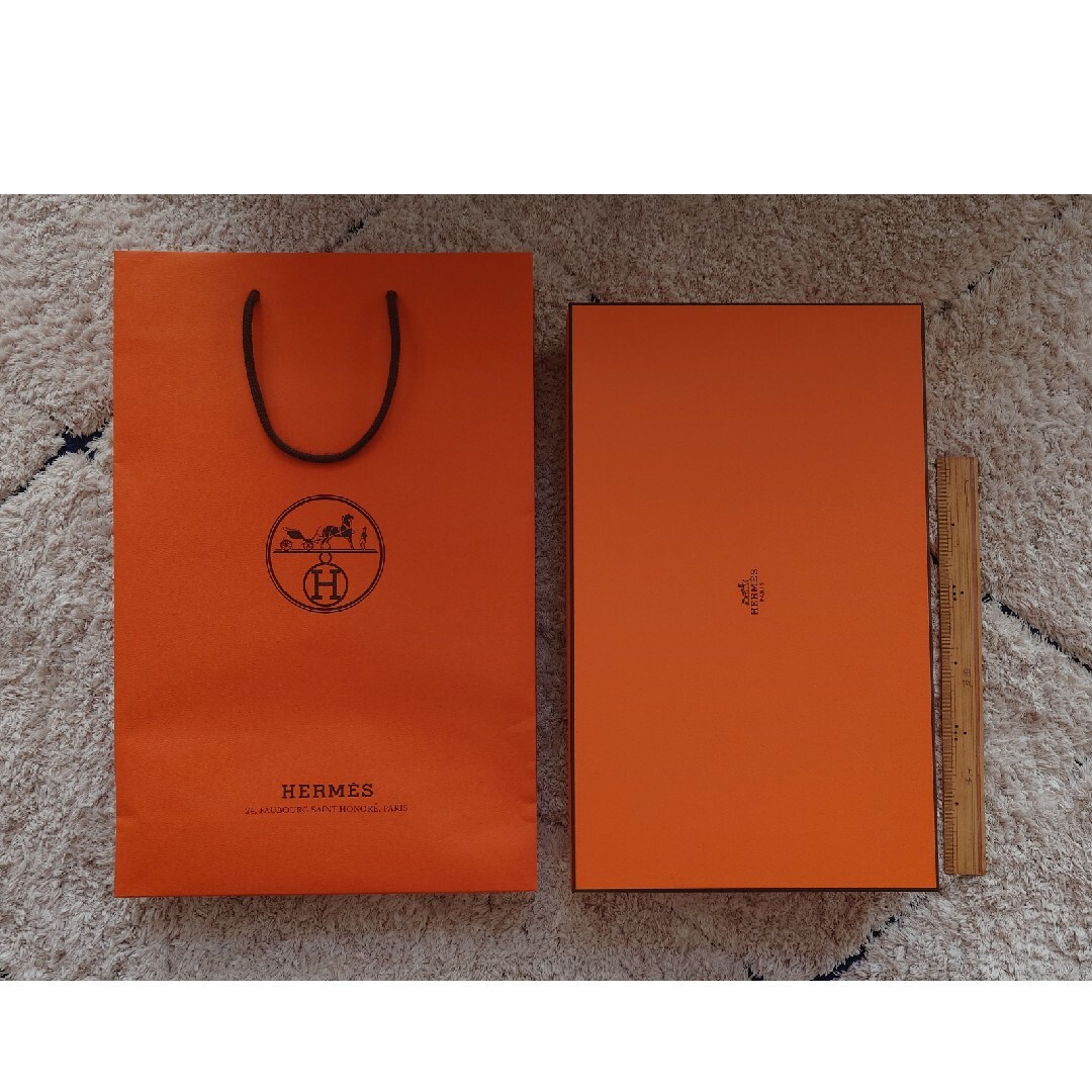 Hermes　BOX　ショッパー　リボン　セット　美品 | フリマアプリ ラクマ