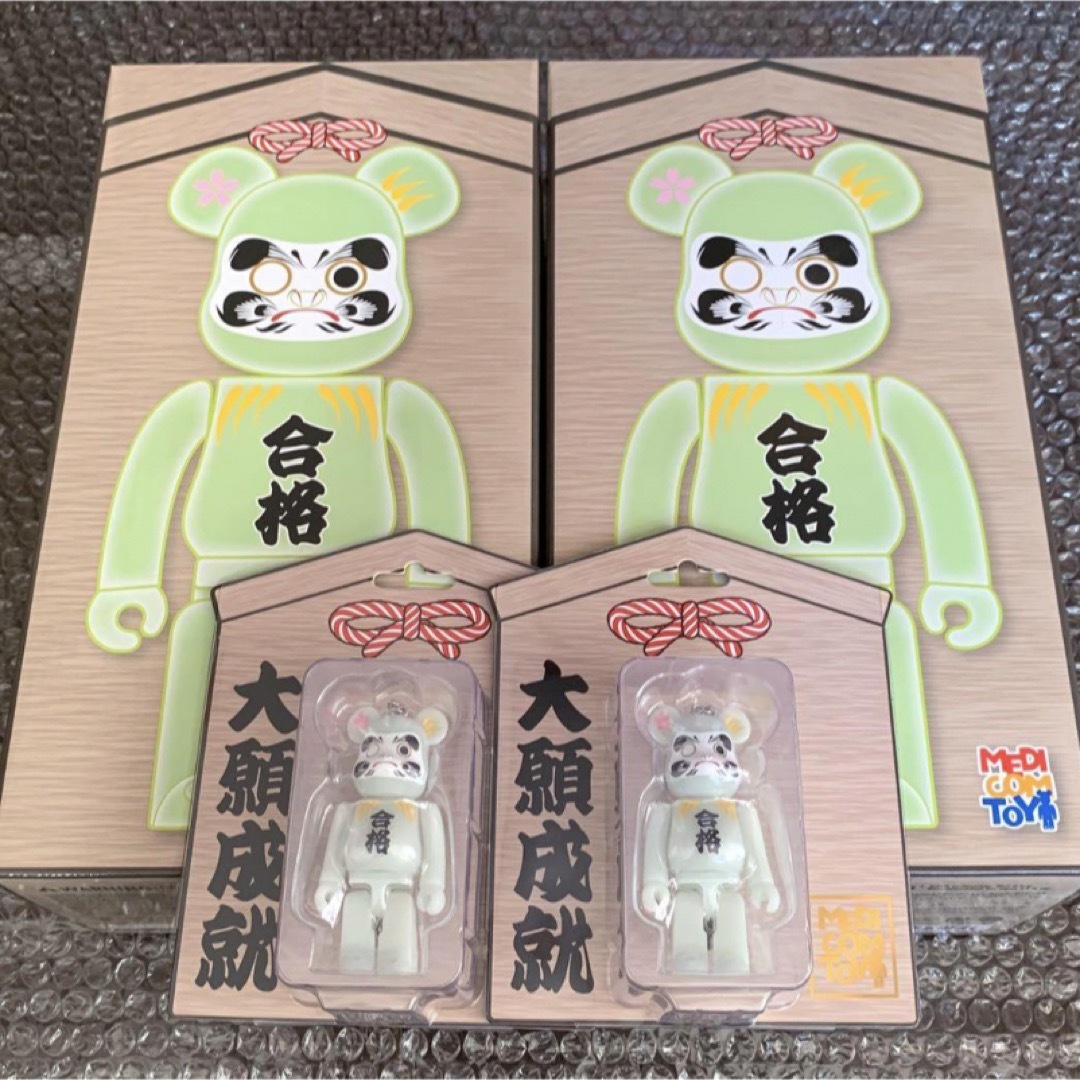 BE@RBRICK 達磨 合格 蓄光 100％ 400% 2セット