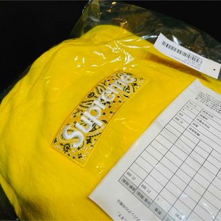 シュプリーム(Supreme)のSupreme Bandana box logo hooded yellow(パーカー)