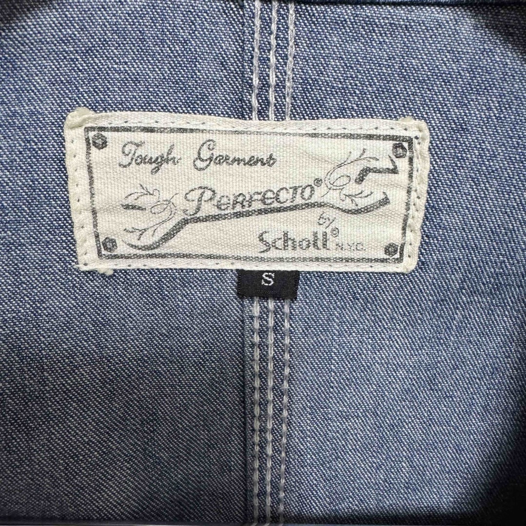 schott(ショット)のschott ペンキ、ユーズド加工デニムカバーオール！雰囲気◎ メンズのジャケット/アウター(カバーオール)の商品写真