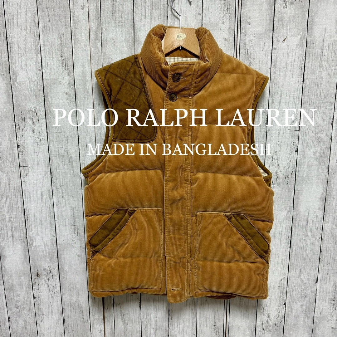 POLO RALPH LAUREN - POLO RALPH LAUREN 牛革使いコーデュロイダウン