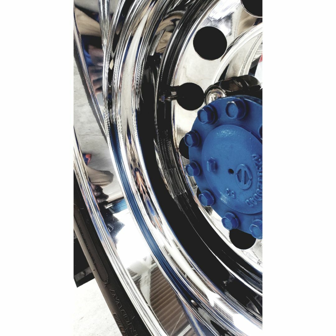 【プラチナオレンジポリッシュ】120 アルミホイール　磨き　超鏡面　アルミ　最鏡 自動車/バイクの自動車(トラック・バス用品)の商品写真