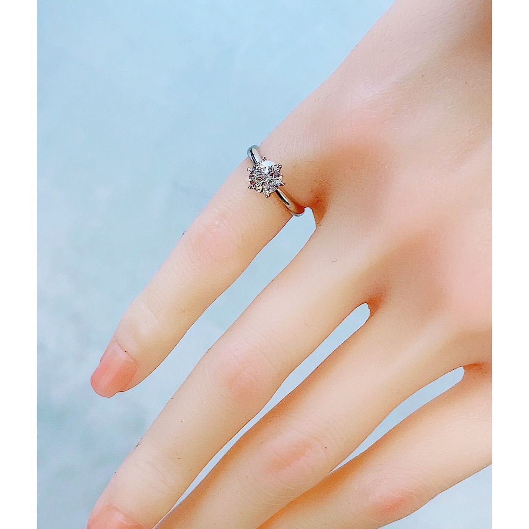 ★1.050ct★✨大粒ダイヤモンドプラチナリング指輪一粒 レディースのアクセサリー(リング(指輪))の商品写真
