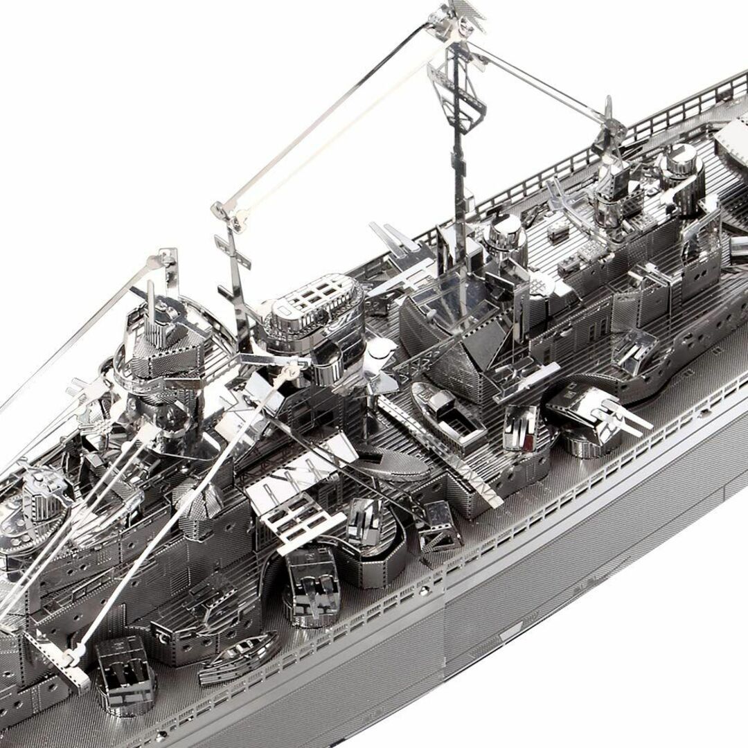 【スタイル:ビスマルク戦艦】Piececool 3d立体パズル メタリックナノパ