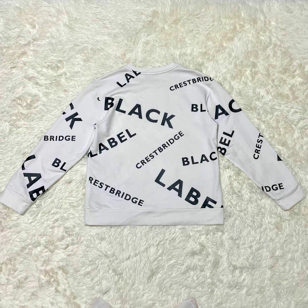 BLACK LABEL CRESTBRIDGE(ブラックレーベルクレストブリッジ)の【BLACKLABEL CRESTBRIDGE】ロゴ トレーナー 白 メンズのトップス(スウェット)の商品写真