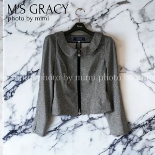 エムズグレイシー(M'S GRACY)のM'S GRACY*襟付きジップアップジャケット(その他)