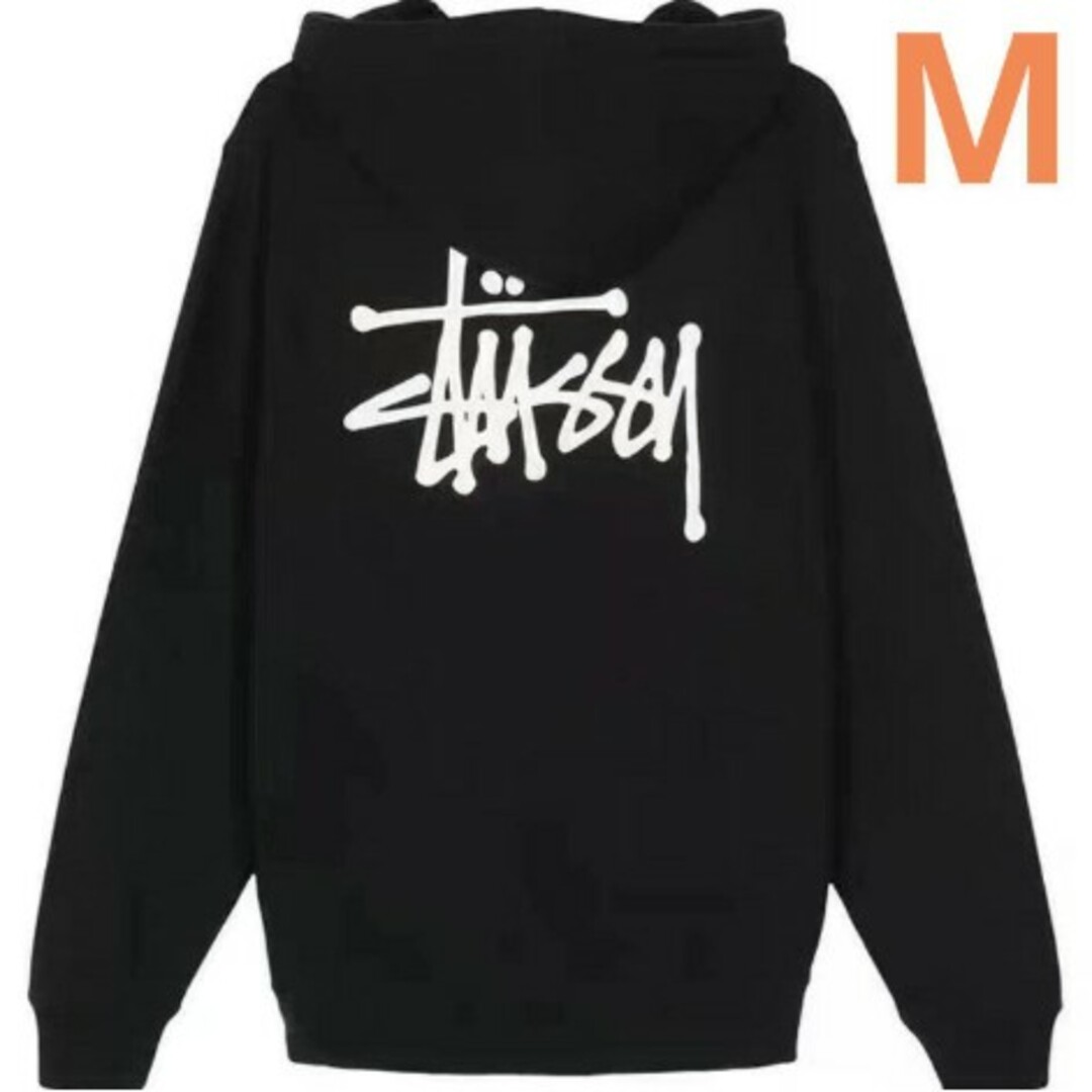 ステューシー stussy ベーシック パーカー ブラック Mサイズの通販 by ...