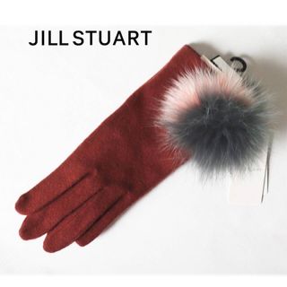 ジルスチュアート(JILLSTUART)の《ジルスチュアート》新品 タッチパネル対応 カシミヤ混 ウール手袋 21~22(手袋)