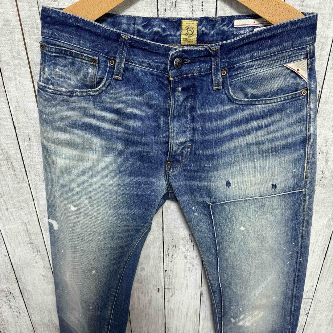 Replay - red seal by REPLAY ウォッシュ加工デニム!イタリア製!の ... REPLAY color denim 染めデニム