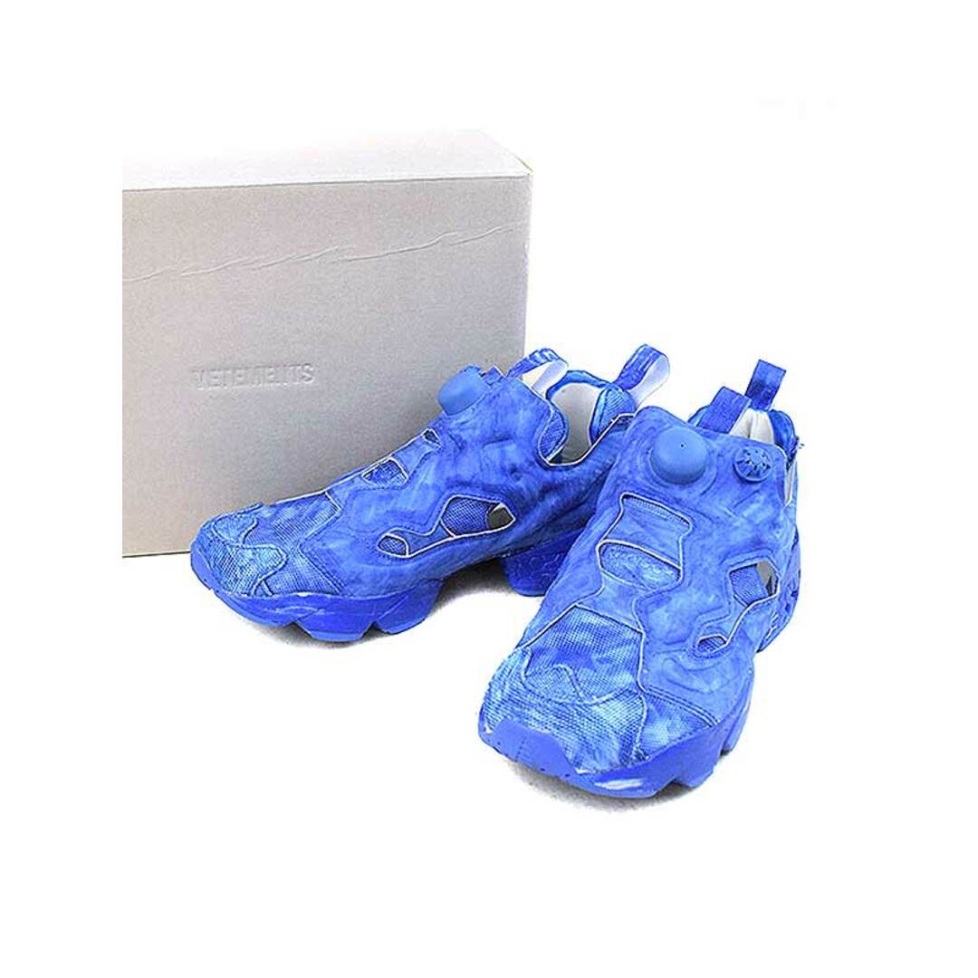 VETEMENTS×Reebok ヴェトモン×リーボック Instapump Fury スニーカー CN2259 ブルー系 23.5cm