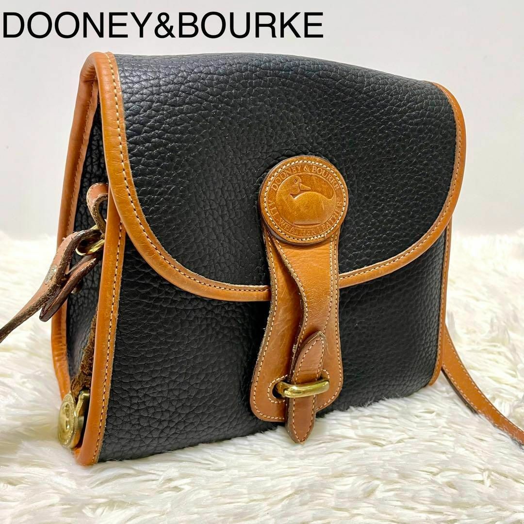 DOONEY&BOURKE】ショルダーバッグ 黒 ブラウンの+