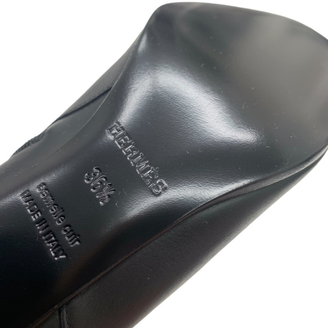 未使用 エルメス HERMES サンジェルマン ブーツ ショートブーツ 靴 シューズ ケリー金具 レザー ブラック 黒 7