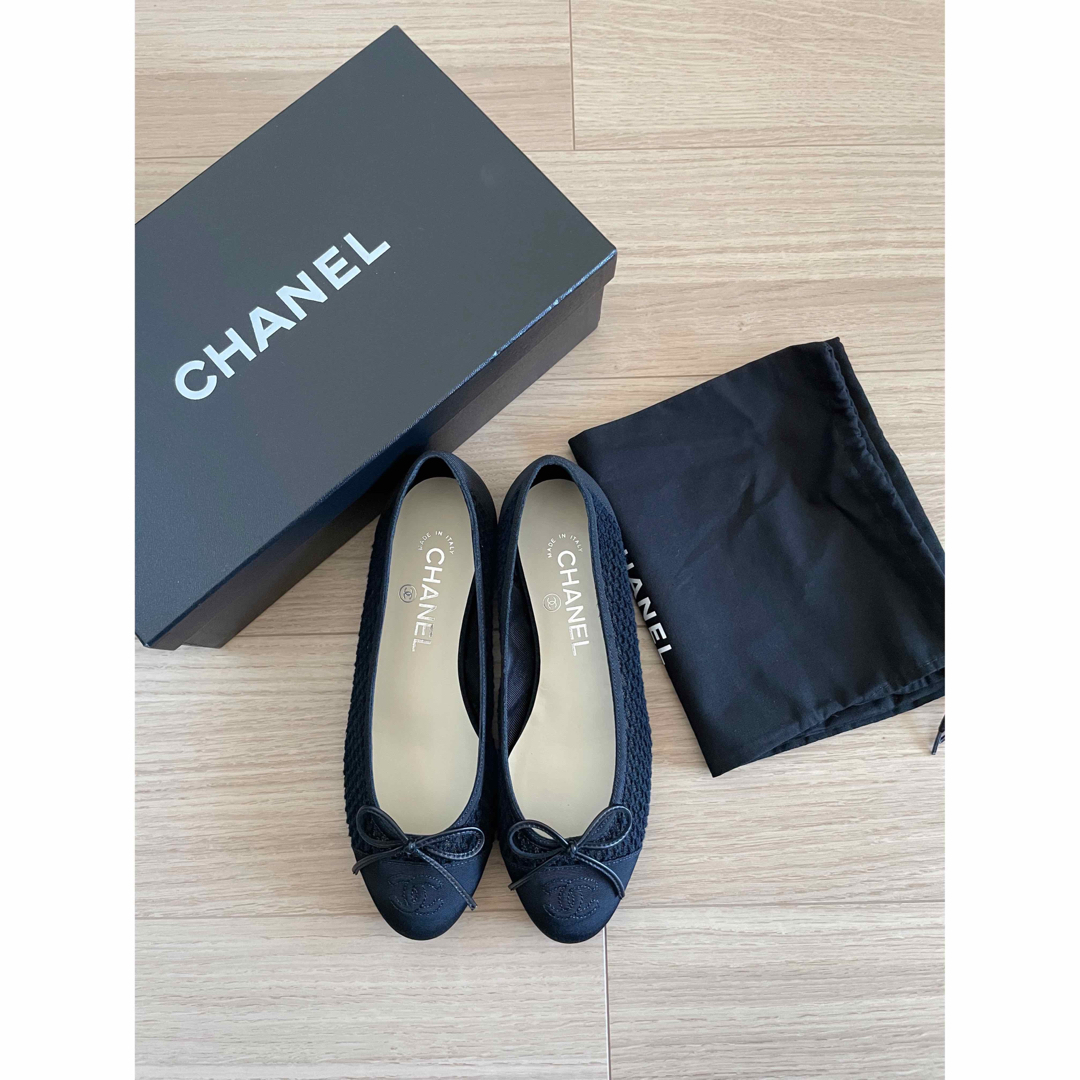 CHANEL - 極美品 CHANEL シャネル バレエシューズ ブラック レース