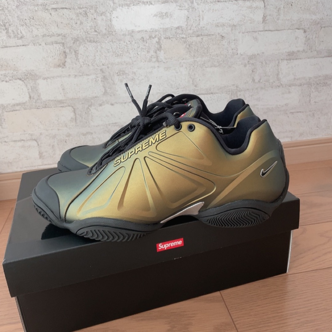 新品未使用 Supreme/ Nike Courtposite Gold 27 2