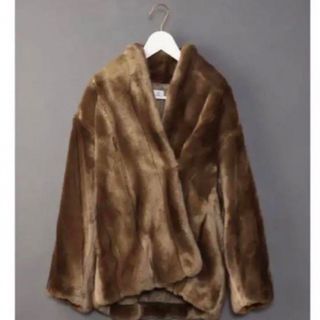 6 ROKU FAKE MINK FUR COAT ミンクファーコート