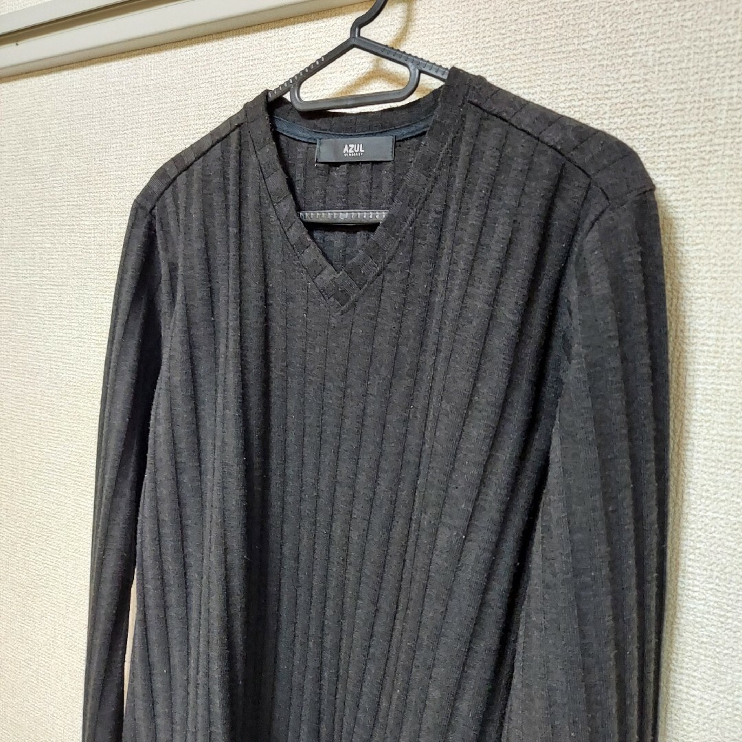 AZUL by moussy(アズールバイマウジー)のAZUL　Vネックセーター　men's メンズのトップス(ニット/セーター)の商品写真