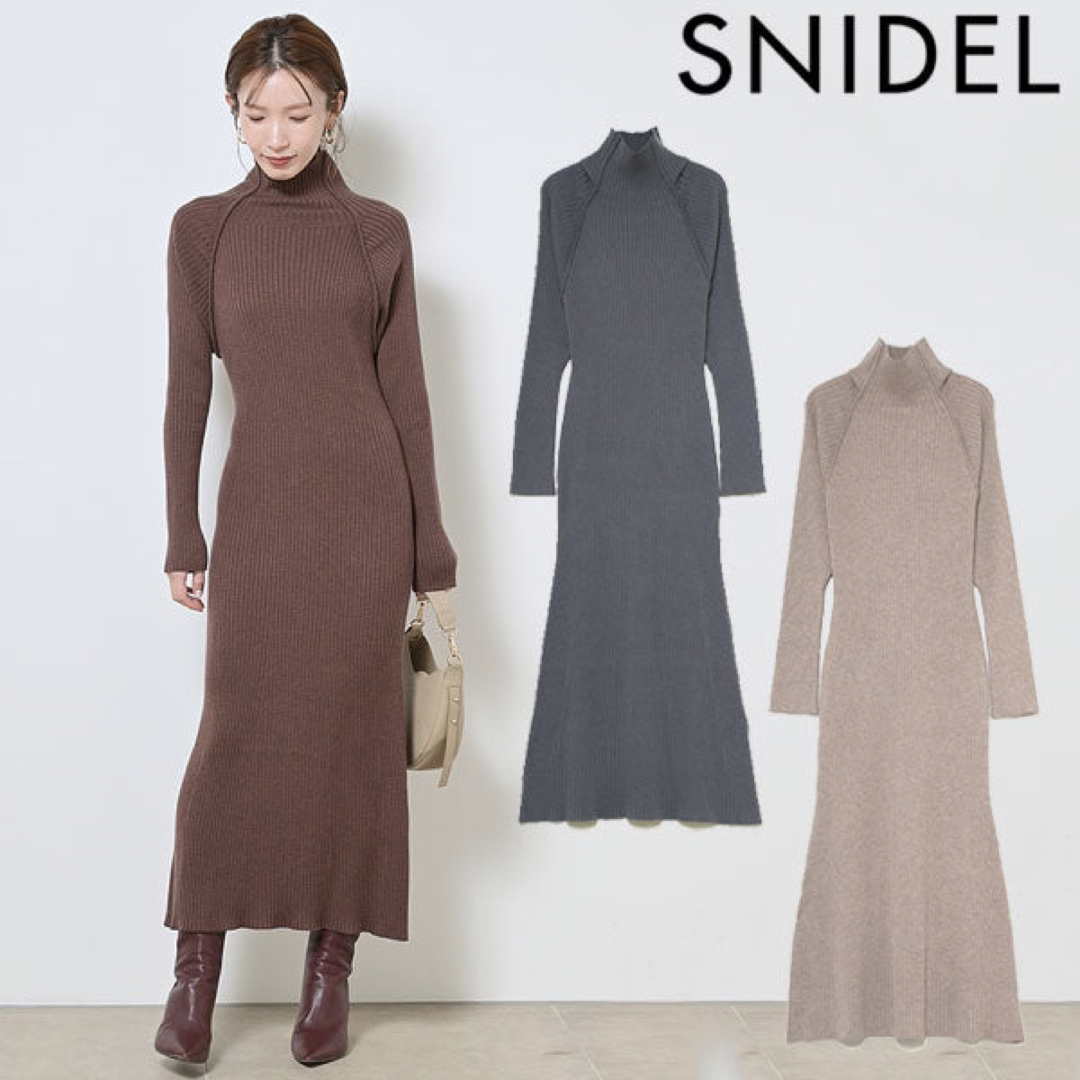 SNIDEL - snidel ニットワンピースの通販 by n's shop｜スナイデルなら ...