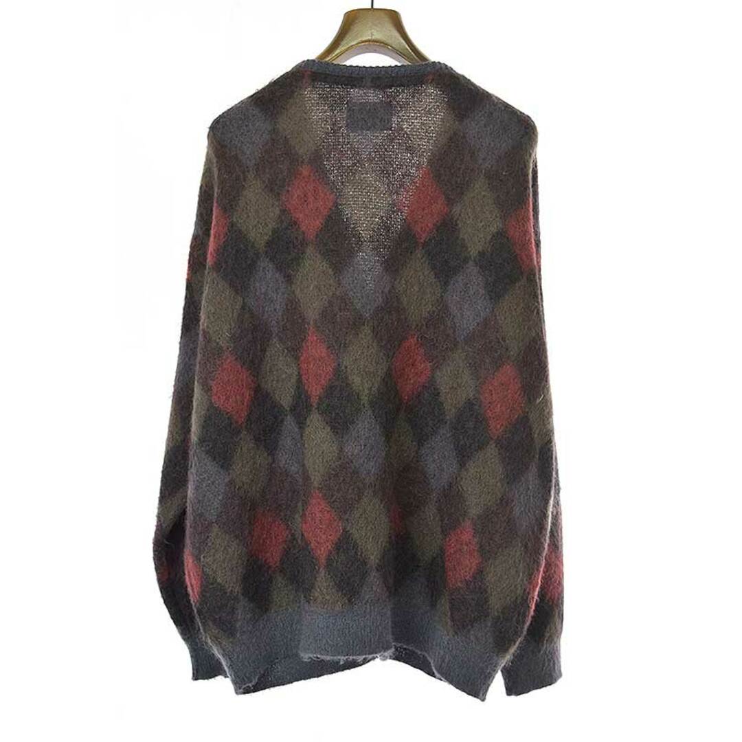 stein シュタイン 22AW KID MOHAIR CARDIGAN - ARGYLE アーガイル