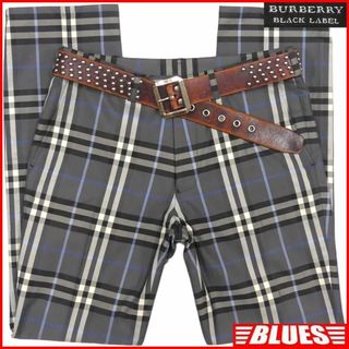 バーバリーブラックレーベル(BURBERRY BLACK LABEL)の廃盤 バーバリーブラックレーベル パンツ ノバチェック グレー HN1909(スラックス)