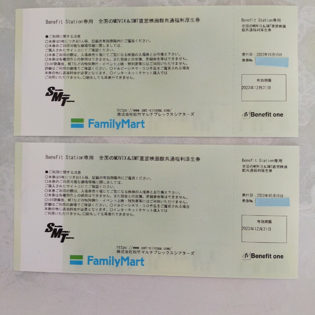 匿名配送　MOVIX映画鑑賞券2枚組 チケットの映画(その他)の商品写真