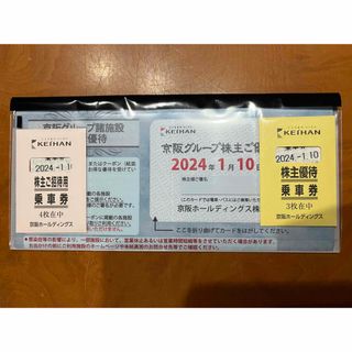 ケイハンヒャッカテン(京阪百貨店)の京阪グループ株主優待券　値下げ(鉄道乗車券)